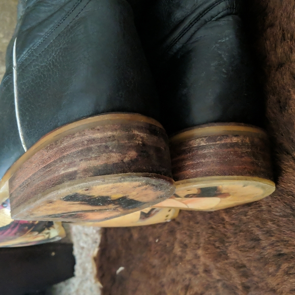 Tin Haul Shoes Tin Haul Skull Crossglow Black Leather Skull